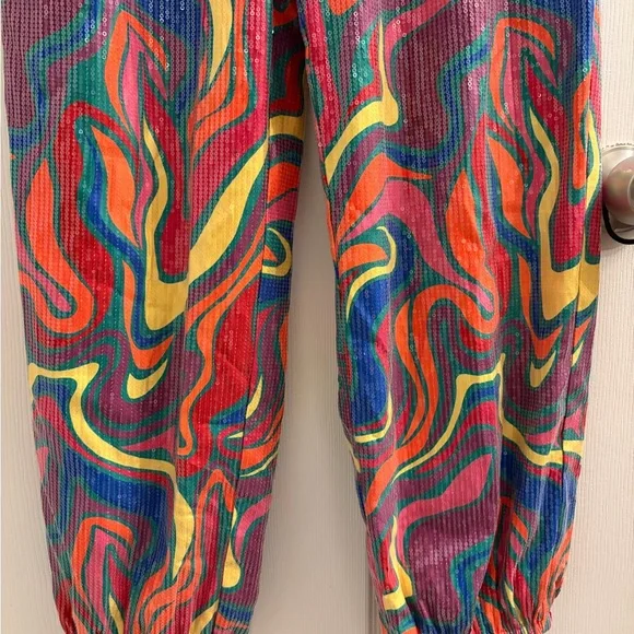Alden Adair Elton Pants Wonderland Sequin NWT - Picture 5 of 9